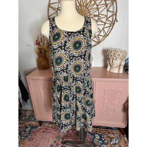 Women's Earthbound Trading Co. Dress‎ L Blue Multi
